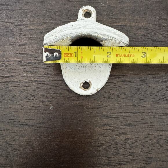 VTG Drink Coca Cola Wall Mount Bottle Opened #21 Made In USA Painted White Retro - Picture 8 of 14